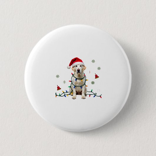 Badge Rond 5 Cm White Boxer Dog Ugly Christmas Sweater Funny Xmas (Devant)