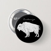 Badge Rond 5 Cm White Buffalo Thunder_cove (Devant & derrière)