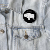 Badge Rond 5 Cm White Buffalo Thunder_cove (En situation)
