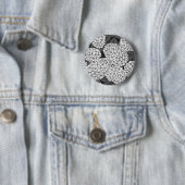 Badge Rond 5 Cm White hydrangea (En situation)