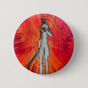 Badge Rond 5 Cm White Knight