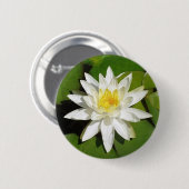 Badge Rond 5 Cm White lotus (Devant & derrière)