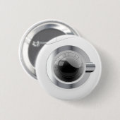 Badge Rond 5 Cm White Washington Machine (Devant & derrière)