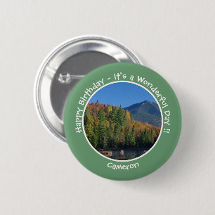Badge Rond 5 Cm Whiteface Mountain, Adirondack Articles de fête d'