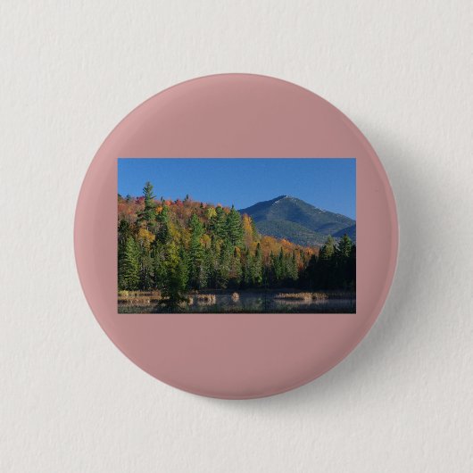Badge Rond 5 Cm Whiteface Mountain sur Little Cherrypatch Pond (Devant)