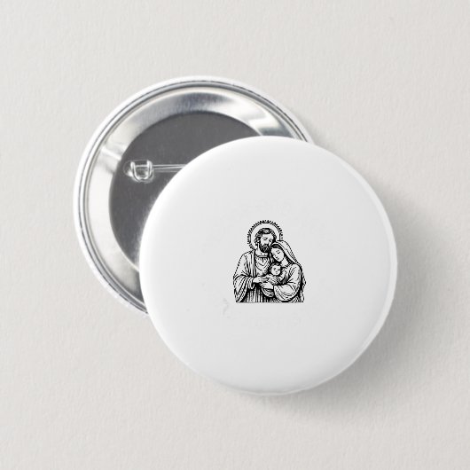 Badge Rond 5 Cm Whose God White Baby Is This Funny Christmas (Devant & derrière)