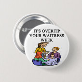 Badge Rond 5 Cm wiatress inclinant la plaisanterie (Devant & derrière)