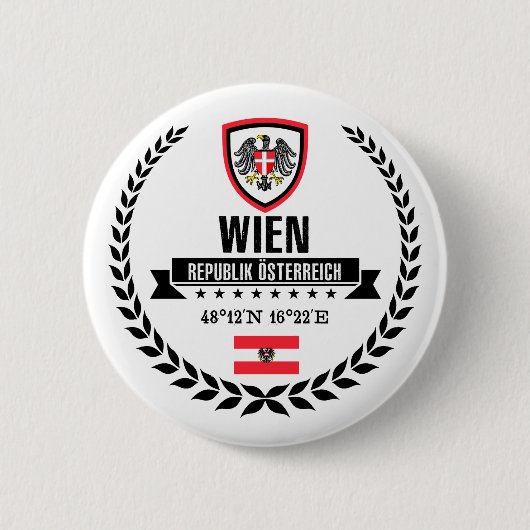 Badge Rond 5 Cm Wien (Devant)