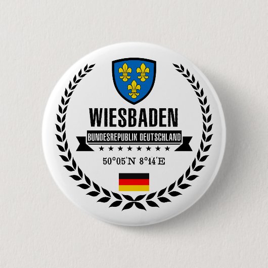 Badge Rond 5 Cm Wiesbaden (Devant)