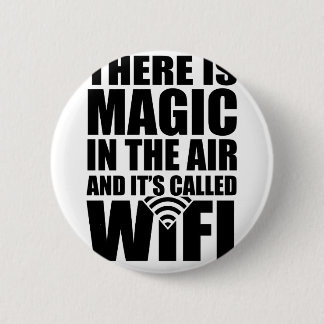 Badge Rond 5 Cm Wifi magique