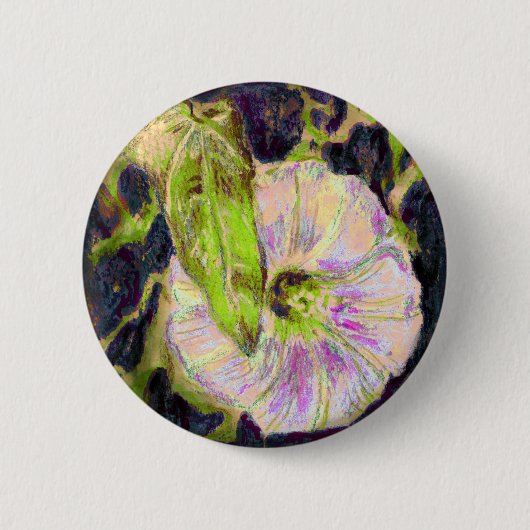 Badge Rond 5 Cm Wild Morning Glory par Alexandra Cook (Devant)