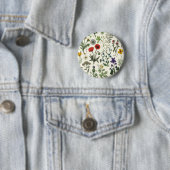 Badge Rond 5 Cm Wildflowers collage (En situation)