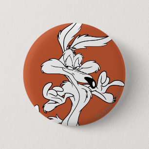 Badge Rond 5 Cm WILE E. COYOTE™ A L'Air Agréable