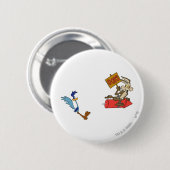 Badge Rond 5 Cm WILE E. COYOTE™ et ROAD RUNNER™ (Devant & derrière)