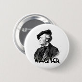 Badge Rond 5 Cm Wilhelm Richard Wagner (Devant & derrière)