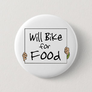 Badge Rond 5 Cm Will Bike pour la nourriture