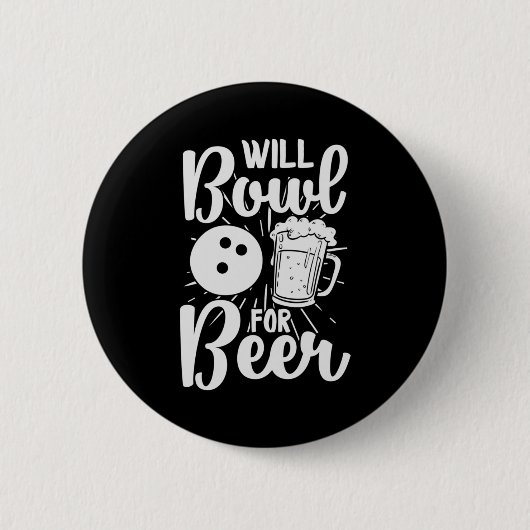 Badge Rond 5 Cm Will Bowl pour bière (Devant)