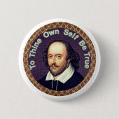 Badge Rond 5 Cm Will Shakespeare (Devant)