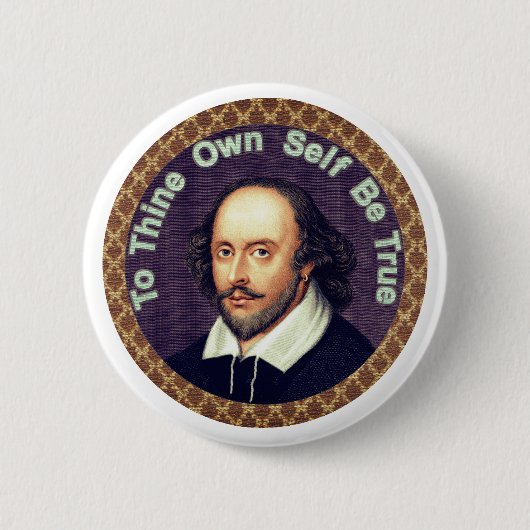 Badge Rond 5 Cm Will Shakespeare (Devant)
