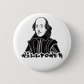 Badge Rond 5 Cm Will Shakespeare Portrait (Devant)