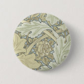 Badge Rond 5 Cm William Morris Acanthus St James Wallpaper (Devant)