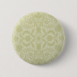 Badge Rond 5 Cm William Morris Borge Mariage Soft Green