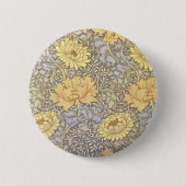 Badge Rond 5 Cm William Morris Chrysanthemum Fleurs maman (Devant)