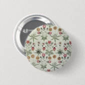 Badge Rond 5 Cm William Morris Daisy Floral Fond d'écran Motif (Devant & derrière)