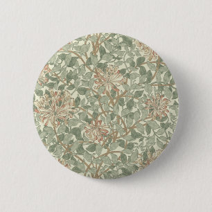 Badge Rond 5 Cm William Morris Honeysuckle Fond d'écran
