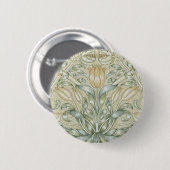 Badge Rond 5 Cm William Morris Lily et de la grenade classique (Devant & derrière)