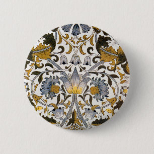 Badge Rond 5 Cm william morris lodsé floral textile