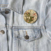 Badge Rond 5 Cm William Morris - Trellis (En situation)