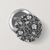 Badge Rond 5 Cm William Morris Vin de raisin noir blanc (Devant & derrière)