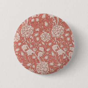 Badge Rond 5 Cm William Morris Wild Tulip Classique Conception Vic