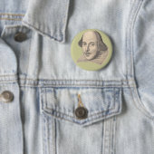 Badge Rond 5 Cm William Shakespeare (En situation)