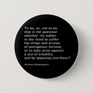 Badge Rond 5 Cm William Shakespeare`s "Hamlet"