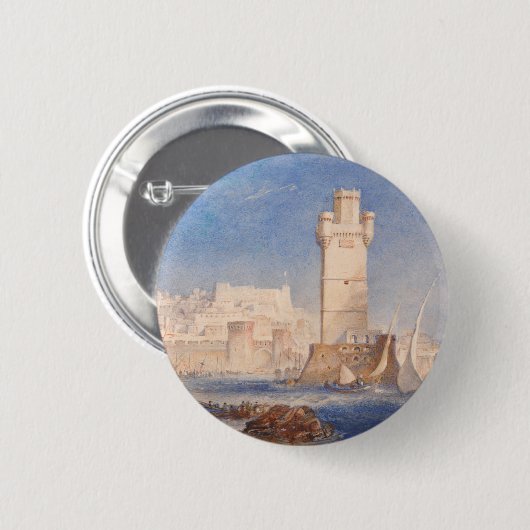 Badge Rond 5 Cm William Turner Rhodes (Devant & derrière)