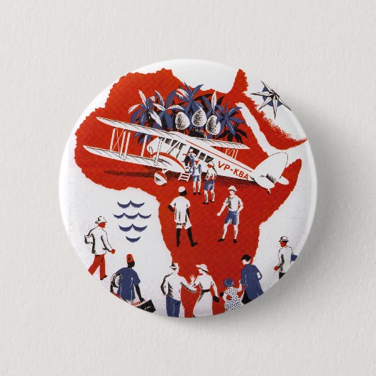 Badge Rond 5 Cm Wilson Airways ~ Afrique (Devant)