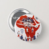 Badge Rond 5 Cm Wilson Airways ~ Afrique (Devant & derrière)