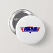 Badge Rond 5 Cm Wingman indiqué (Devant & derrière)