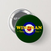 Badge Rond 5 Cm Wingman (RAF) (Devant & derrière)
