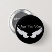 Badge Rond 5 Cm Wings de Falln White Angel (Devant & derrière)