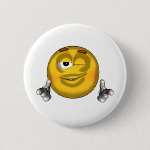 Badge Rond 5 Cm Winking - toon
