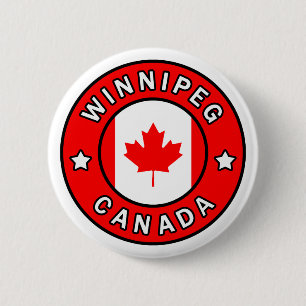 Badge Rond 5 Cm Winnipeg Canada