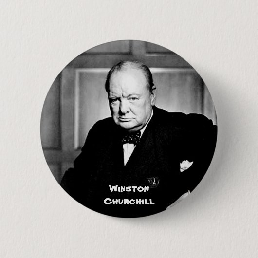 Badge Rond 5 Cm Winston Churchill (Devant)