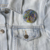 Badge Rond 5 Cm Wisteria (moitié droite) par Claude Monet (En situation)