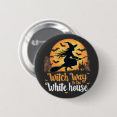 Badge Rond 5 Cm Witch Way à la Maison Blanche (Devant & derrière)