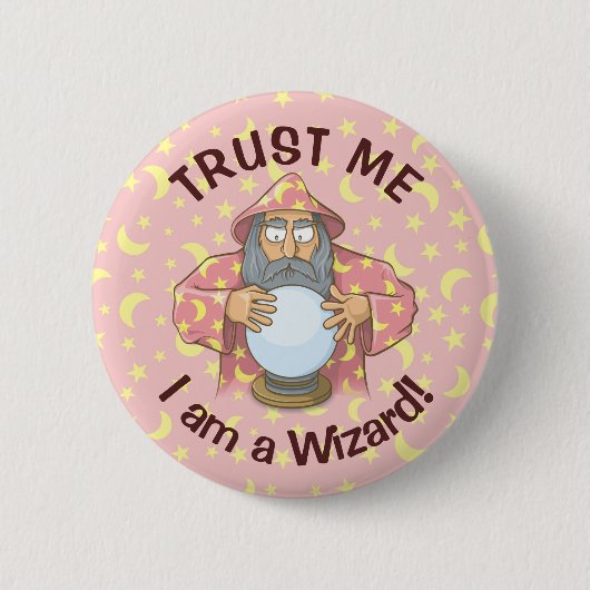 Badge Rond 5 Cm Wizard (Devant)