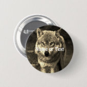 Badge Rond 5 Cm Wolf 215 (Devant & derrière)