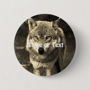 Badge Rond 5 Cm Wolf 215